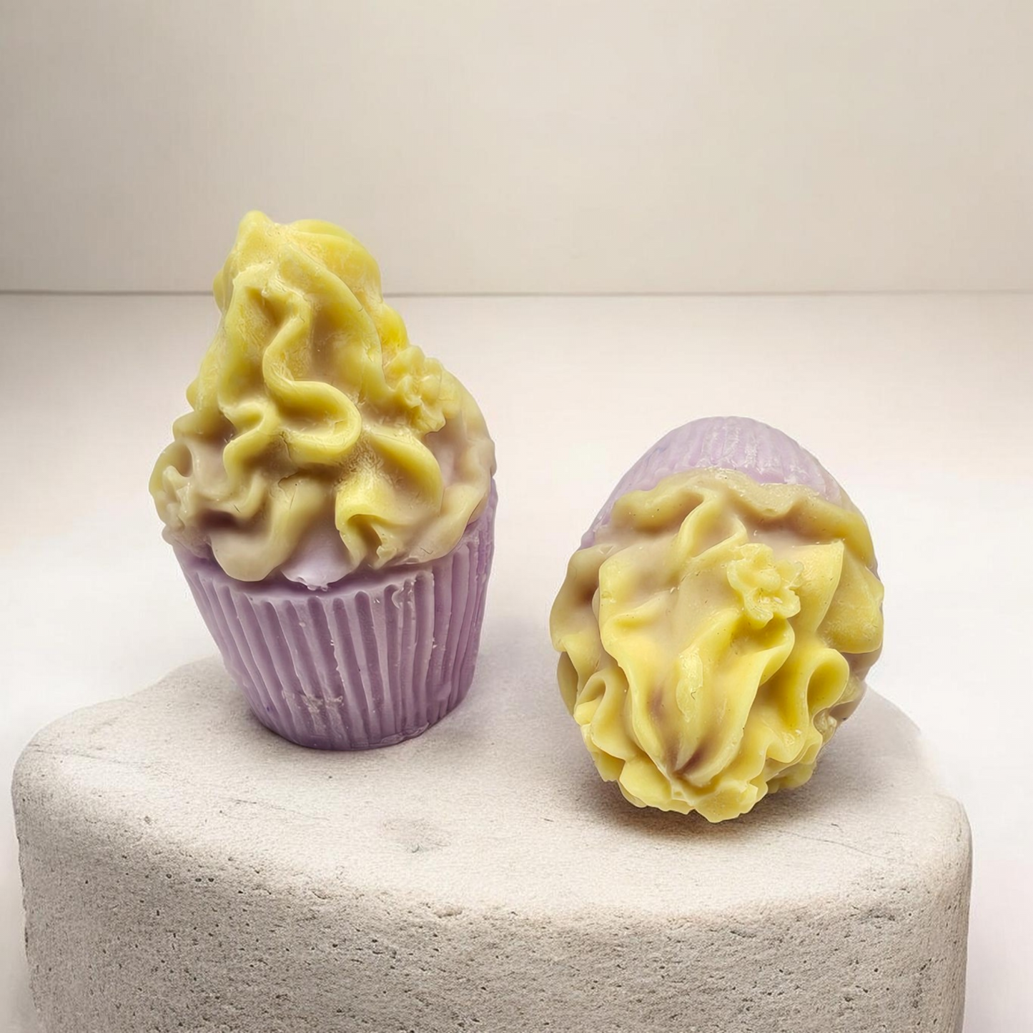 Two-Toned Lemon Cupcake Wax Melts