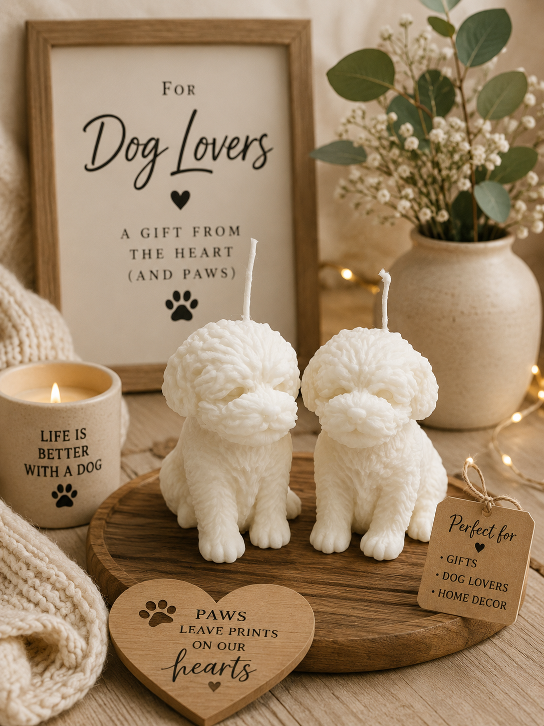 Dog Lover Keepsake Candle – Handmade Gift